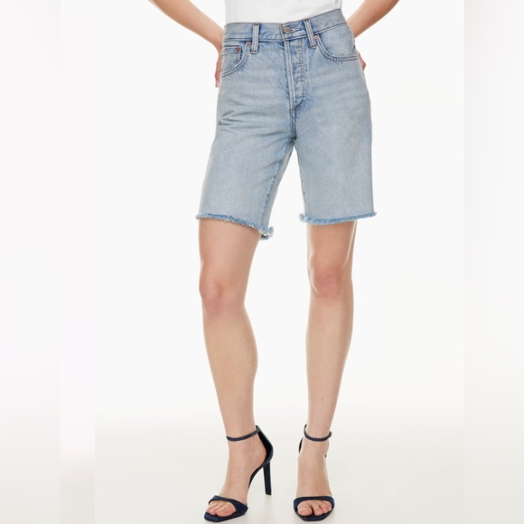 THE YOKO HI-RISE LONG JEAN SHORT Women’s size 32 - Picture 10 of 10